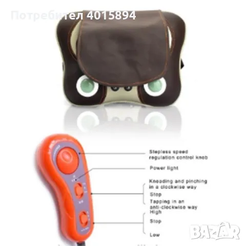 Масажна възглавница загряваща TV84
Цена 30 лева , снимка 3 - Други - 49853638