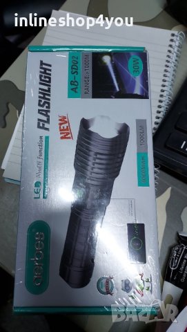 Телескопичен LED фенер светещ на 150 метра, снимка 5 - Къмпинг осветление - 44476123