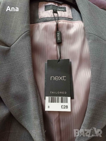 Сиво сако Next без ръкав, снимка 3 - Сака - 52959306