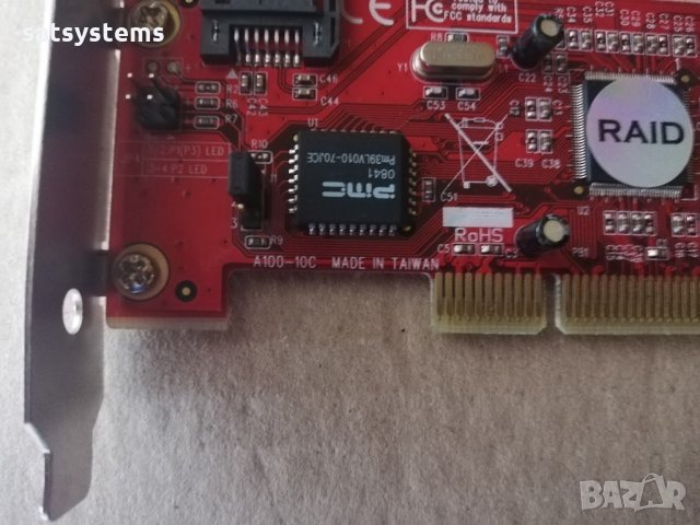 PCI 2 Port Serial ATA RAID Controller Card MicroDream A100-10C, снимка 6 - Други - 33902776