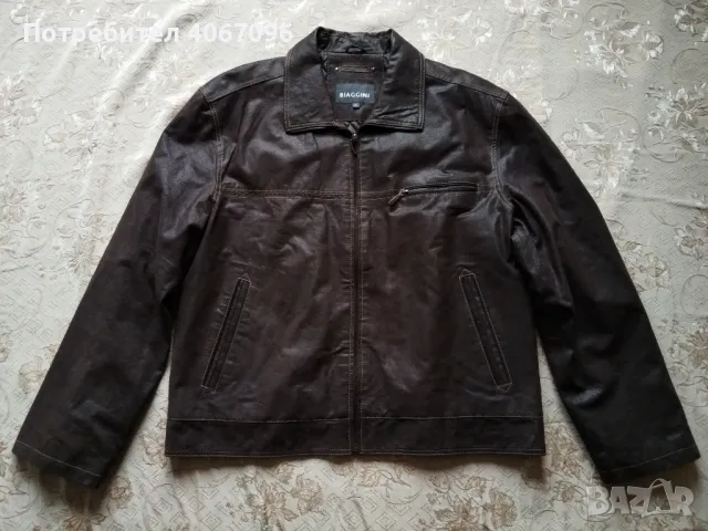 Мъжки кожени якета  BIAGGINI и FLORENCE'S LEATHER - размер XL/XXL, снимка 2 - Якета - 49668442