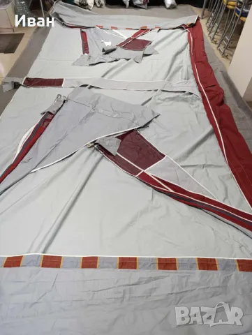 Форселт за каравана ISABELLA CAPRI LUX BURGUNDY Размер 1050 (1036-1060)см земя-земя., снимка 3 - Палатки - 48974246