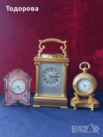 Три каретни часовника''French Carriage Clock with Repeater'', снимка 2 - Колекции - 52029531