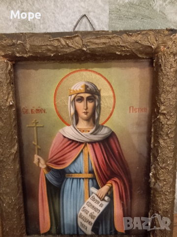 Икона Света Петка, снимка 5 - Икони - 44816018