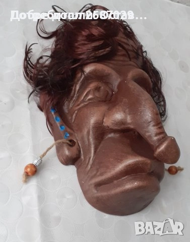 маска пано керамика фигура пенис фалос еротика глава, снимка 9 - Декорация за дома - 28946715
