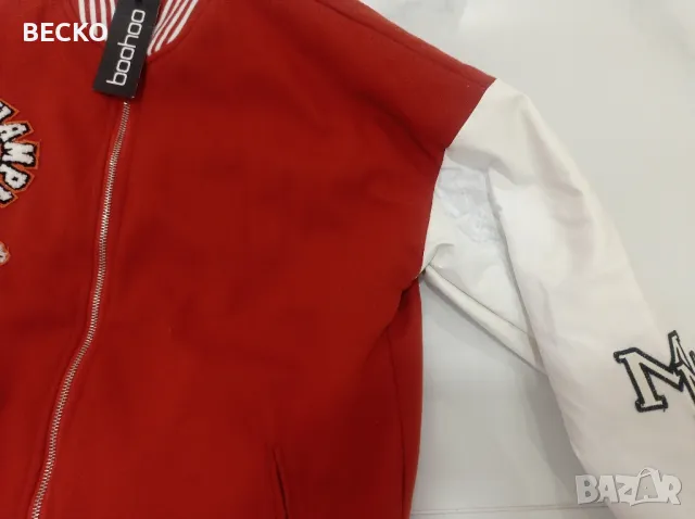 Дамско бомбър яке Boohoo, снимка 8 - Якета - 48931922