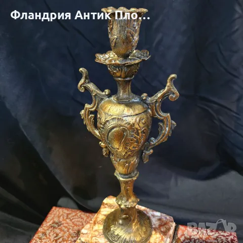 Антикварни свещници от XIX век, снимка 6 - Антикварни и старинни предмети - 49312480