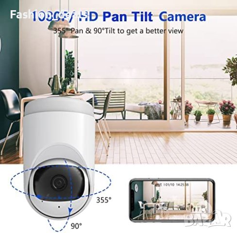 Нова охранителна камера за домашно видеонаблюдение Двуканално аудио, снимка 3 - Комплекти за видеонаблюдение - 40633843