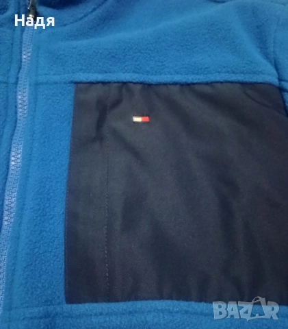 Оригинално Мъжко горнище/яке Tommy Hilfiger Fleece, снимка 4 - Якета - 52866181