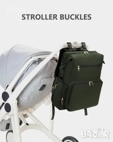 CEI-CEI Неопренова чанта, Раница с подложка за повиване, с изолирани джобове (армейско зелено), снимка 4 - Други - 47422371