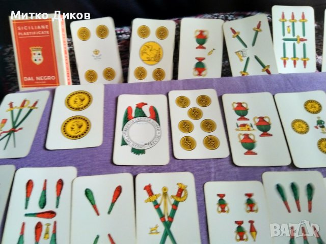 Карти тип Таро италиански маркови на Пал Негро Тревизо 40 карти нови пластик, снимка 3 - Карти за игра - 44358780