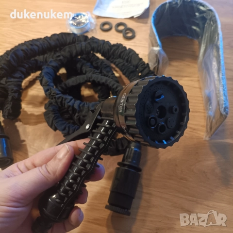 Разтегаем градински маркуч 7.5м, със 7 режима на струята, снимка 10 - Напояване - 52711157