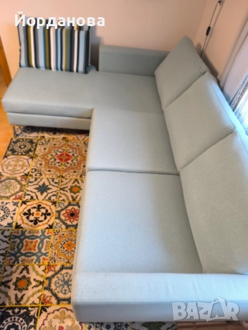 Ъглов диван+ подарък килим, снимка 5 - Дивани и мека мебел - 52004803