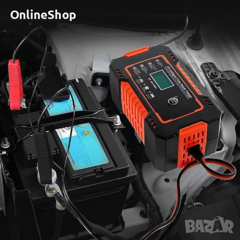 Зарядно устройство за кола , 12V 6A, LCD дисплей, режим на ремонт, снимка 12 - Аксесоари и консумативи - 53663159