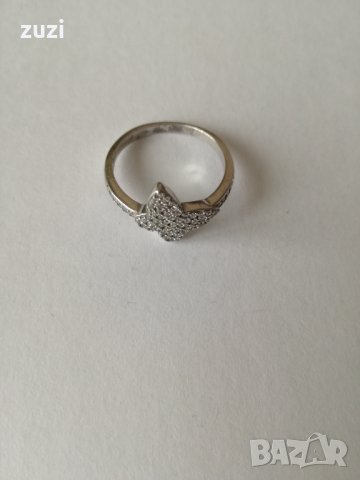 Сребърен пръстен с цирконий „ Пеперуда ”. Сребро проба 925., снимка 4 - Пръстени - 38679285