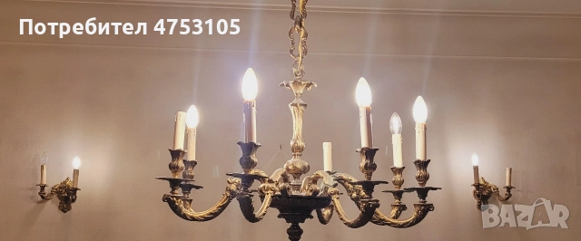 винтидж старинни лампи,полилей и аплици