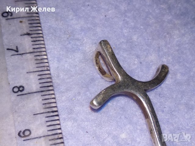 КРАСИВО СТИЛНО СРЕБЪРНО АРТ КРЪСТЧЕ ИЗРАБОТЕНО от СРЕБРО 925 ПРОБА 38593, снимка 8 - Колиета, медальони, синджири - 41637907