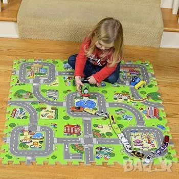 Мек пъзел за пода с картинки, идеален за занимателна дейност, снимка 3 - Мебели за детската стая - 53663540