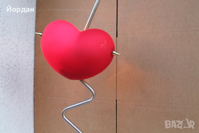 Немска лампа метал и стъкло, снимка 11 - Други - 42234424