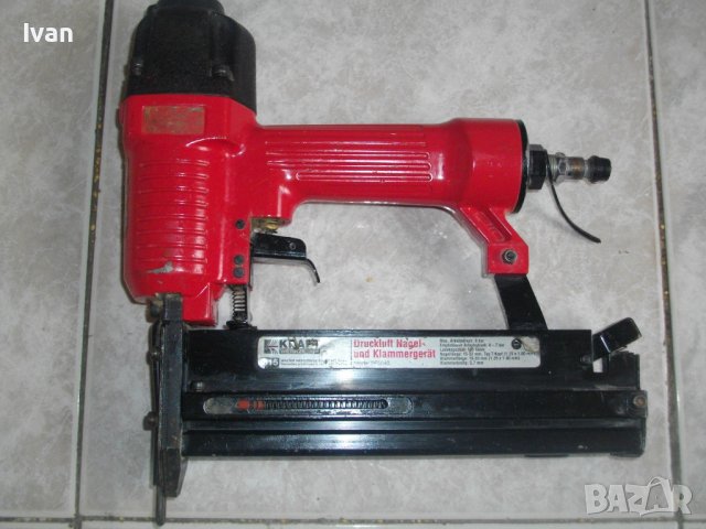 GS/KRAFT WERKZEUGE/EINHELL/PARKSIDE-Пневматичен Професионален Такер-Голям-Комбиниран-Скоби/Пирони/Иг, снимка 6 - Други инструменти - 39978311