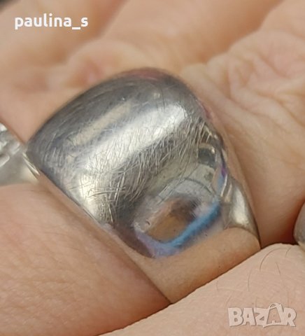 Масивен сребърен пръстен проба 925 и Житен клас , снимка 1 - Пръстени - 44252740