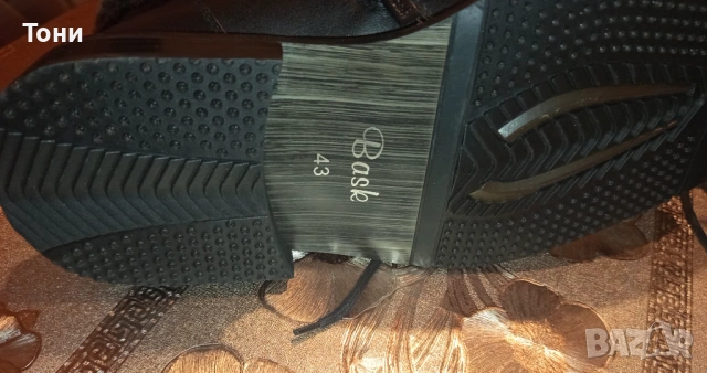 BASK Оригинал Нови Мъжки Боти Изцяло от Естествена Кожа 43, снимка 17 - Мъжки боти - 53597433