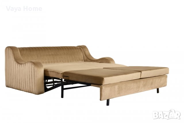Разтегателен диван, Cappuccino, Бежов, снимка 3 - Дивани и мека мебел - 40119833