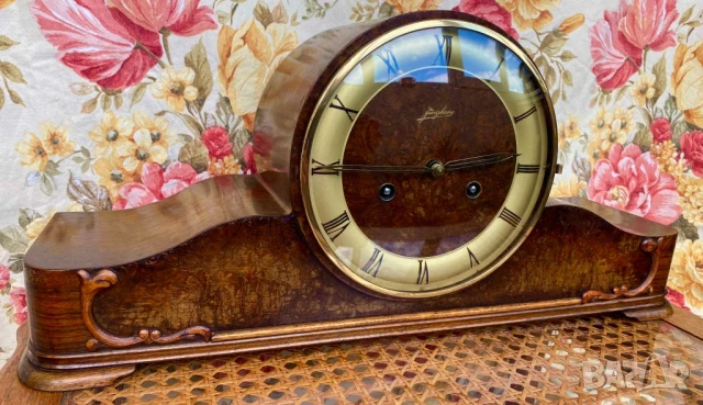 Каминен часовник Junghans , снимка 2 - Антикварни и старинни предмети - 51026258