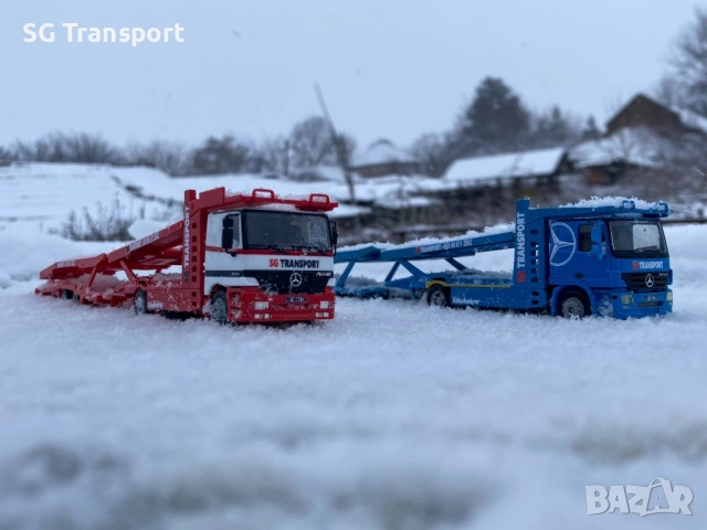 Mercedes Actros 1835 MP1 Kässbohrer SuperTrans Herpa 1:87 Автовоз, снимка 8 - Колекции - 53055688