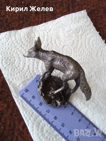 Метална фигура на лисица 🦊 54234, снимка 6 - Антикварни и старинни предмети - 53752570