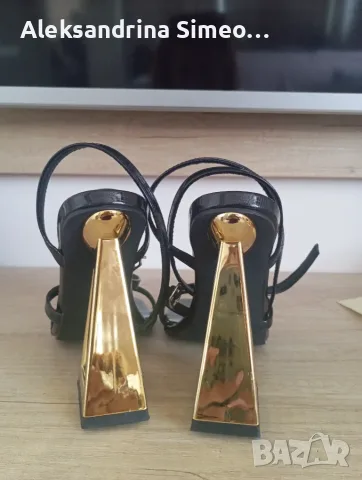 Дамски сандали на ток, снимка 4 - Дамски елегантни обувки - 56370669