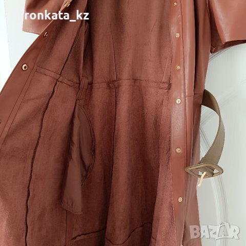 Кожена рокля на Zara с колан ! , снимка 3 - Рокли - 42492950