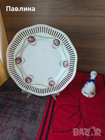 Порцеланово ажурено плато