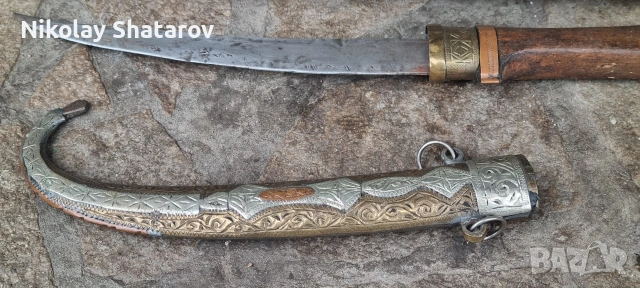 Стара арабска кама. Ханджар. Кумая , снимка 2 - Антикварни и старинни предмети - 53189992