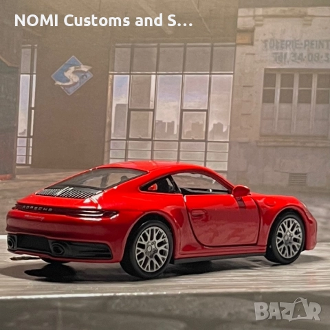 Porsche 911 Carrera умален модел, снимка 4 - Коли, камиони, мотори, писти - 52516414