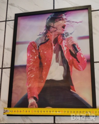 Рамкиран 3D плакат, картина на Майкъл Джексън. , снимка 8 - Картини - 53201268
