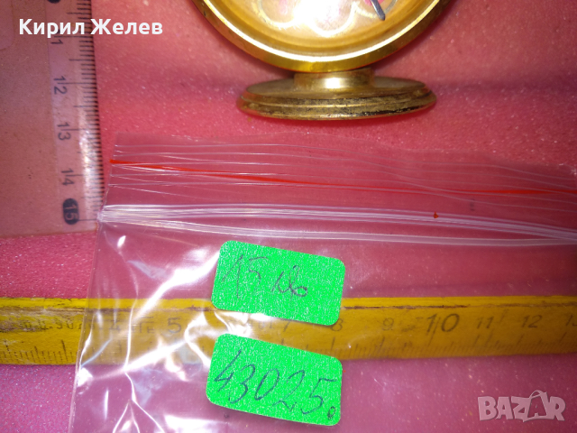 SLAVA MADE in USSR Стар КОЛЕКЦИОНЕРСКИ РУСКИ БУДИЛНИК МЕХАНИЧЕН НАСТОЛЕН ЧАСОВНИК СЛАВА СССР 43025, снимка 4 - Антикварни и старинни предмети - 44534253