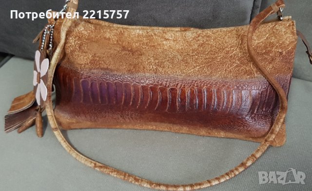 Дизайнерска чантичка от естествена кожа.Италия., снимка 2 - Чанти - 41145672