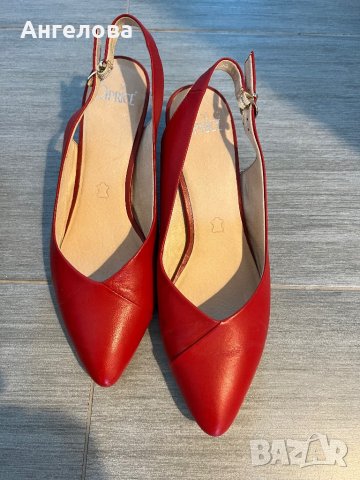 Кожени елегантни обувки, снимка 2 - Дамски обувки на ток - 42010361