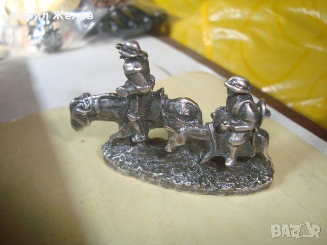 Дон КИХОТ и САНЧО ПАНСА ОЛОВНА МЕТАЛНА СТАТУЕТКА АРТ ФИГУРКА за КОЛЕКЦИЯ 8261, снимка 10 - Колекции - 34560859