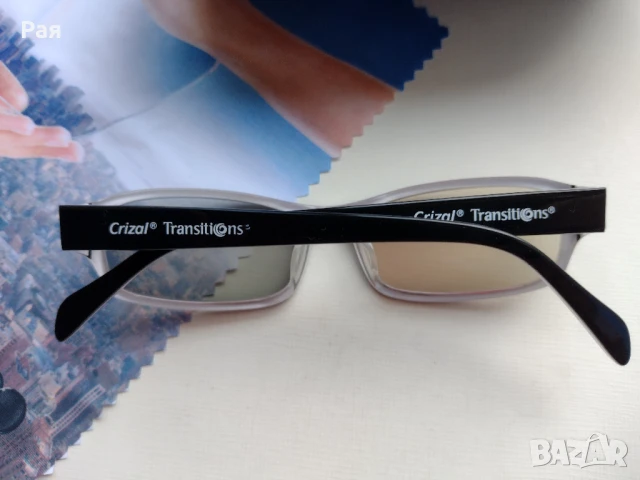 Crizal Transitions / crizal® transitions®прозрачни слънчеви,диоптрични рамки очила за компютър, снимка 11 - Слънчеви и диоптрични очила - 50731634