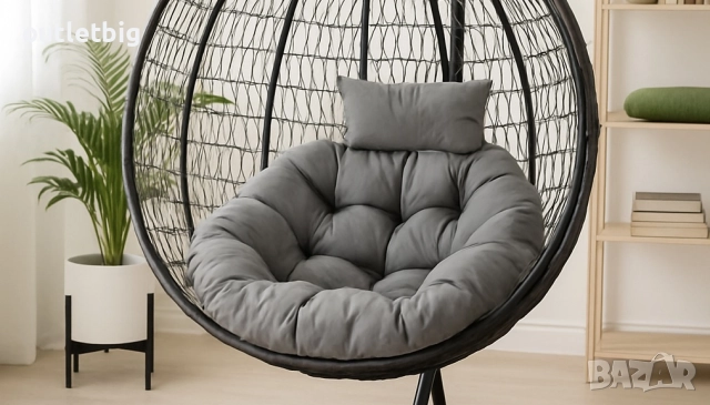 Градинска висяща люлка тип гнездо,яйце–Промоция!