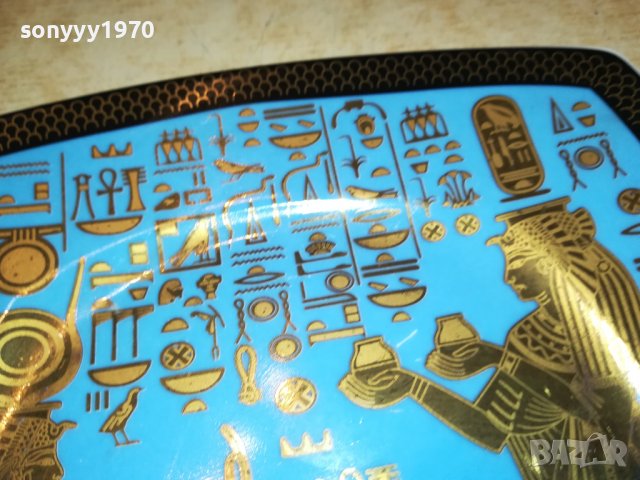 FATHI MAHMOUT MADE IN EGYPT-2-ЧИНИЯ 21СМ-0403231929, снимка 5 - Антикварни и старинни предмети - 39885743