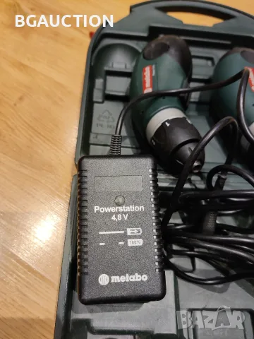 акумулаторна отвертка и фенерче metabo powergrip 4.8v, снимка 4 - Винтоверти - 56239404