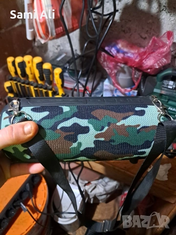 Преносима Bluetooth колонка с FM радио – Камуфлаж (Нова/Употребявана), снимка 5 - CD дискове - 53687869