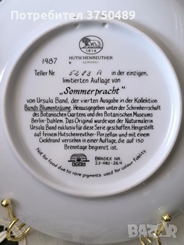 Колекционерска чиния , снимка 5 - Колекции - 53457745