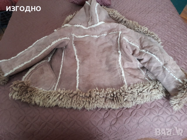 15€ БУТИКОВ КОЖУХ ОТ АГНЕШКА КОЖА ФИННА ИЗРАБОТКА, снимка 2 - Палта, манта - 53302527