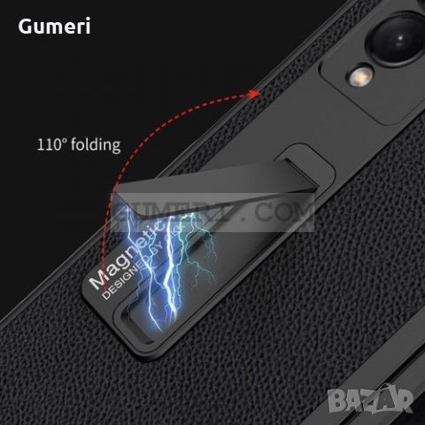 Samsung Galaxy Z Fold3 5G - Елегантен Кожен Кейс, снимка 8 - Калъфи, кейсове - 34481695