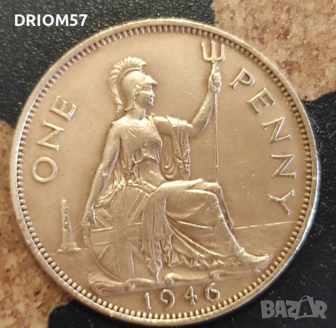 Монети Великобритания-3 бр.› Крал Джордж VI (1945-1948), снимка 3 - Нумизматика и бонистика - 51474483