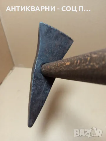 Соц Стар Ръчно Кован Каменоделски Чук Тегло 1.300кг., снимка 6 - Антикварни и старинни предмети - 50436420